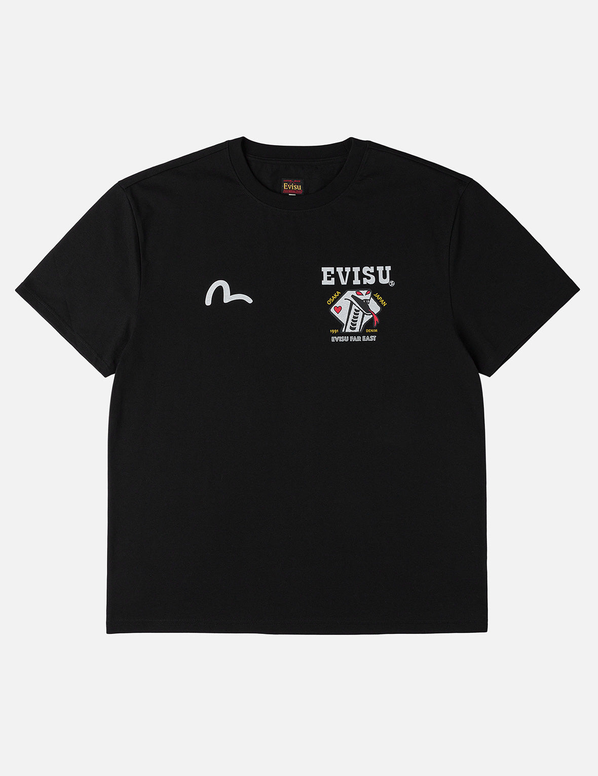 眼镜蛇扑克牌短袖T恤